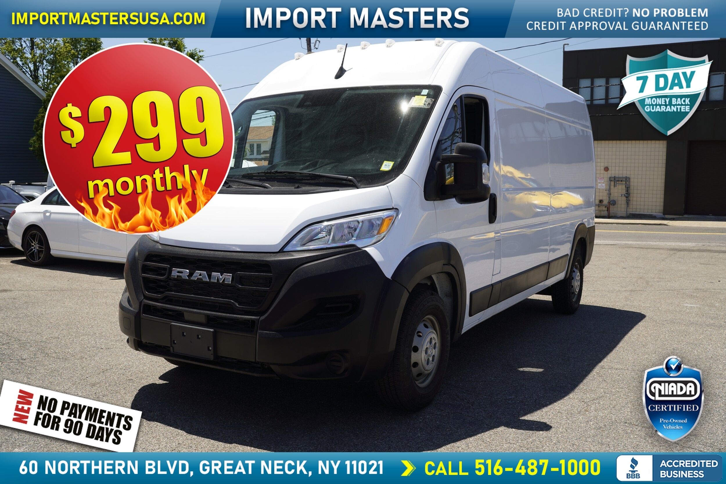  2023 RAM ProMaster 2500 159 High Roof Cargo Van FWD   