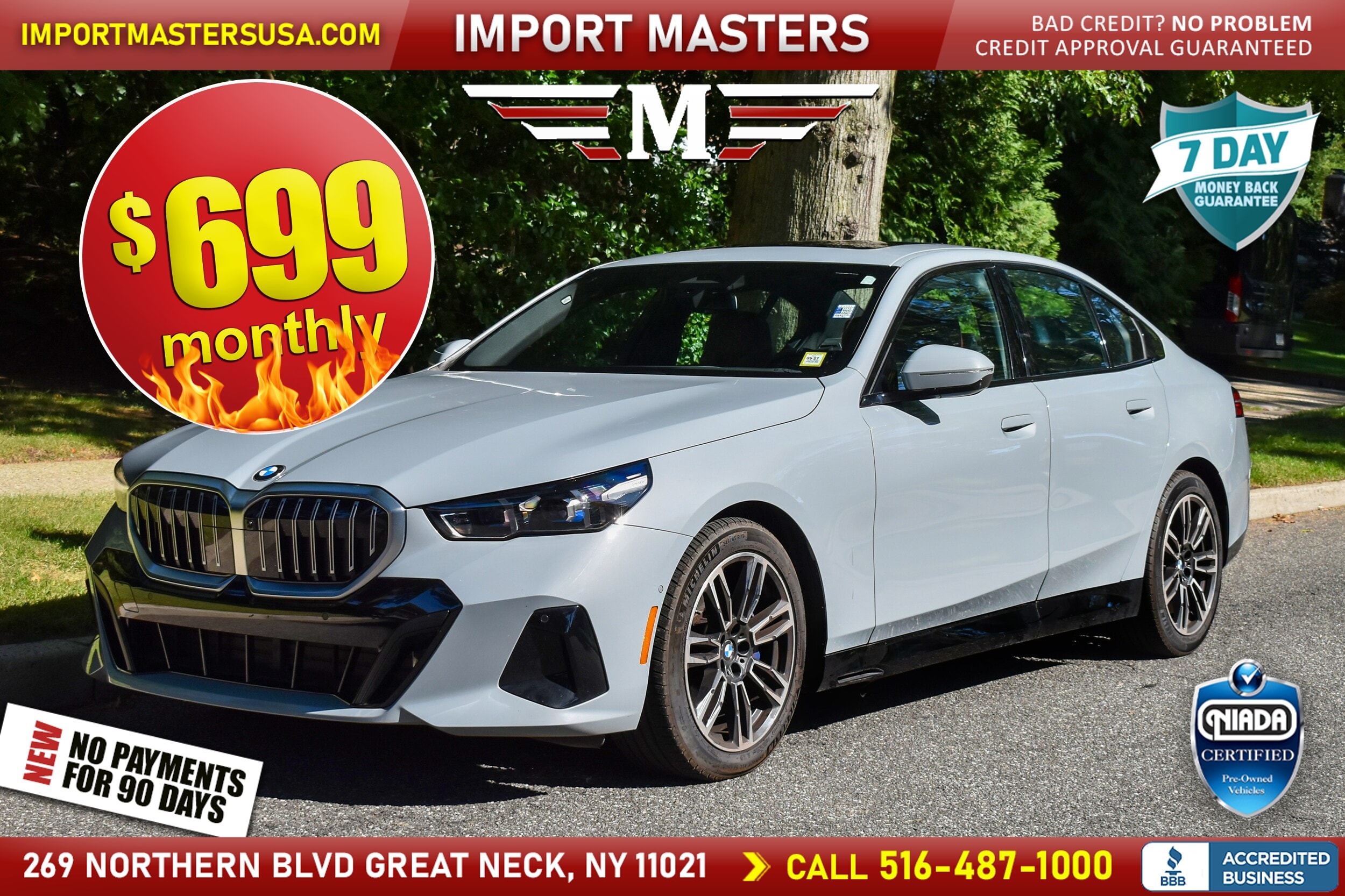 Gray 2026 BMW 5 Series Sedan All-Wheel Drive 8-Speed Automatic
