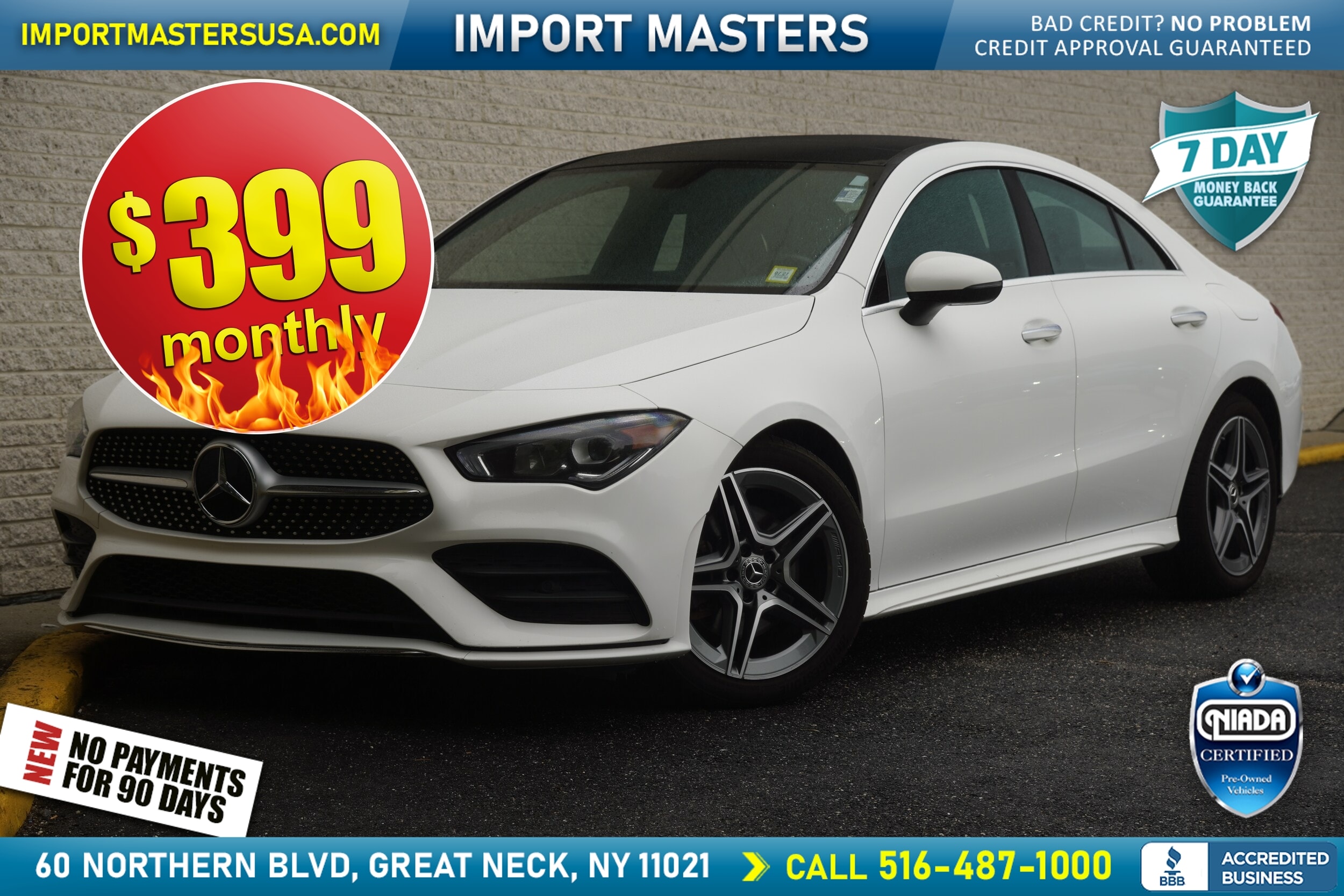 White 2022 Mercedes-Benz CLA Coupe All-Wheel Drive 7-Speed Automatic