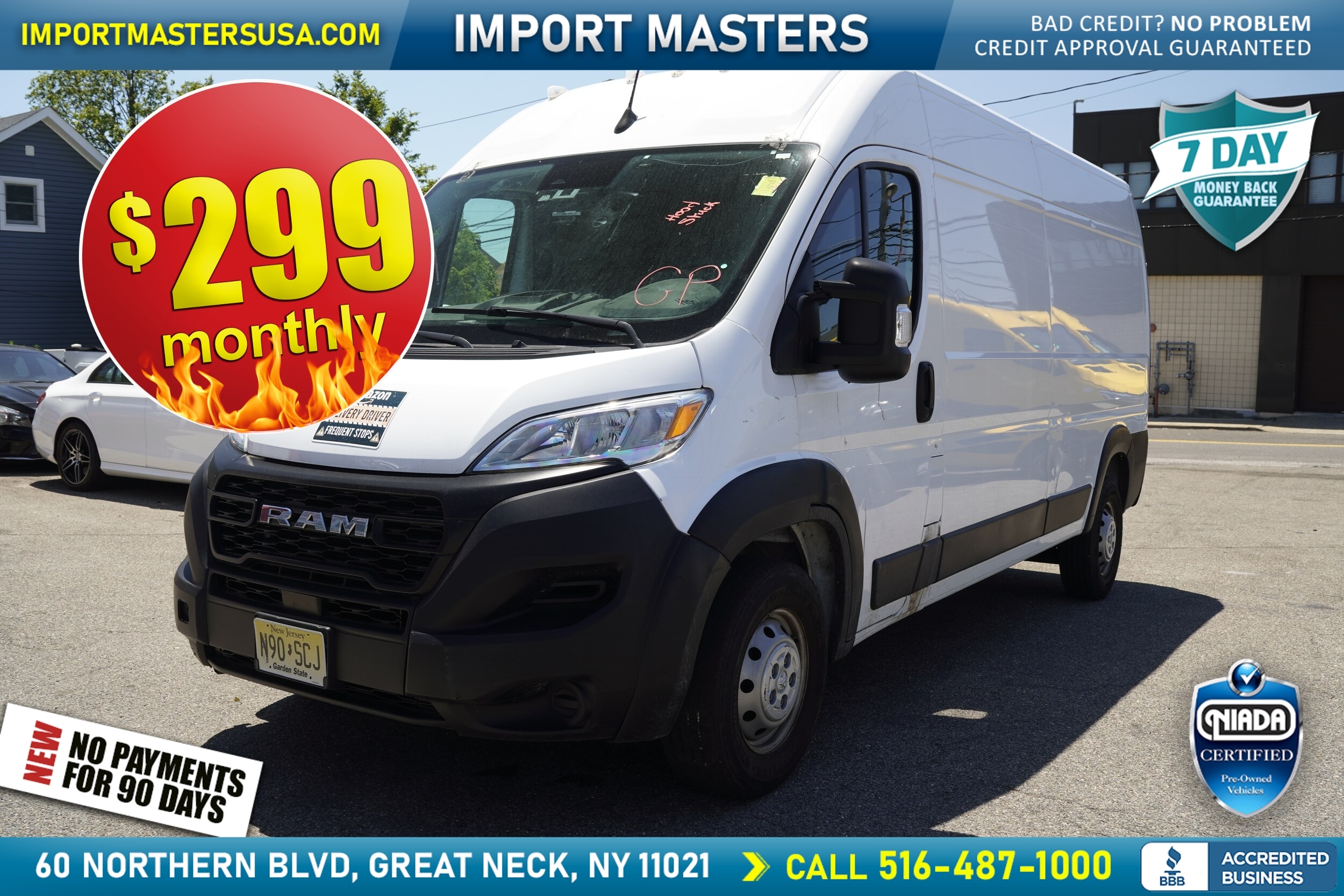 Black 2023 RAM ProMaster Van Front-Wheel Drive 9-Speed Automatic