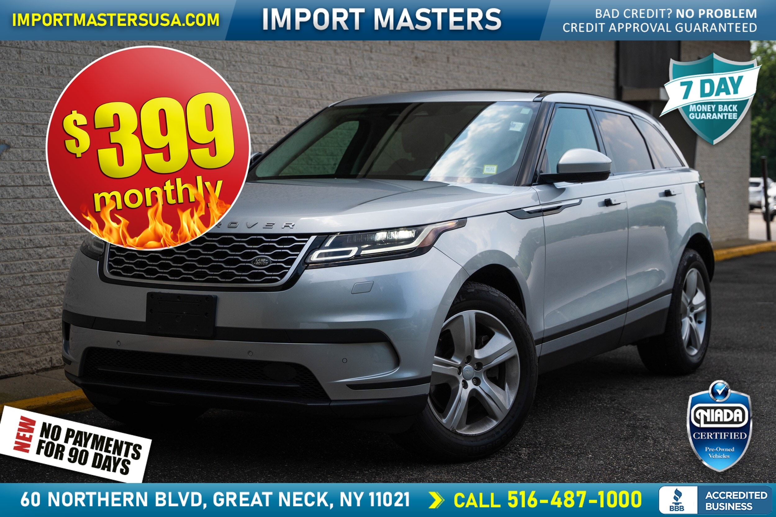 Silver 2023 Land Rover Range Rover Velar SUV / Crossover All-Wheel Drive 8-Speed Automatic