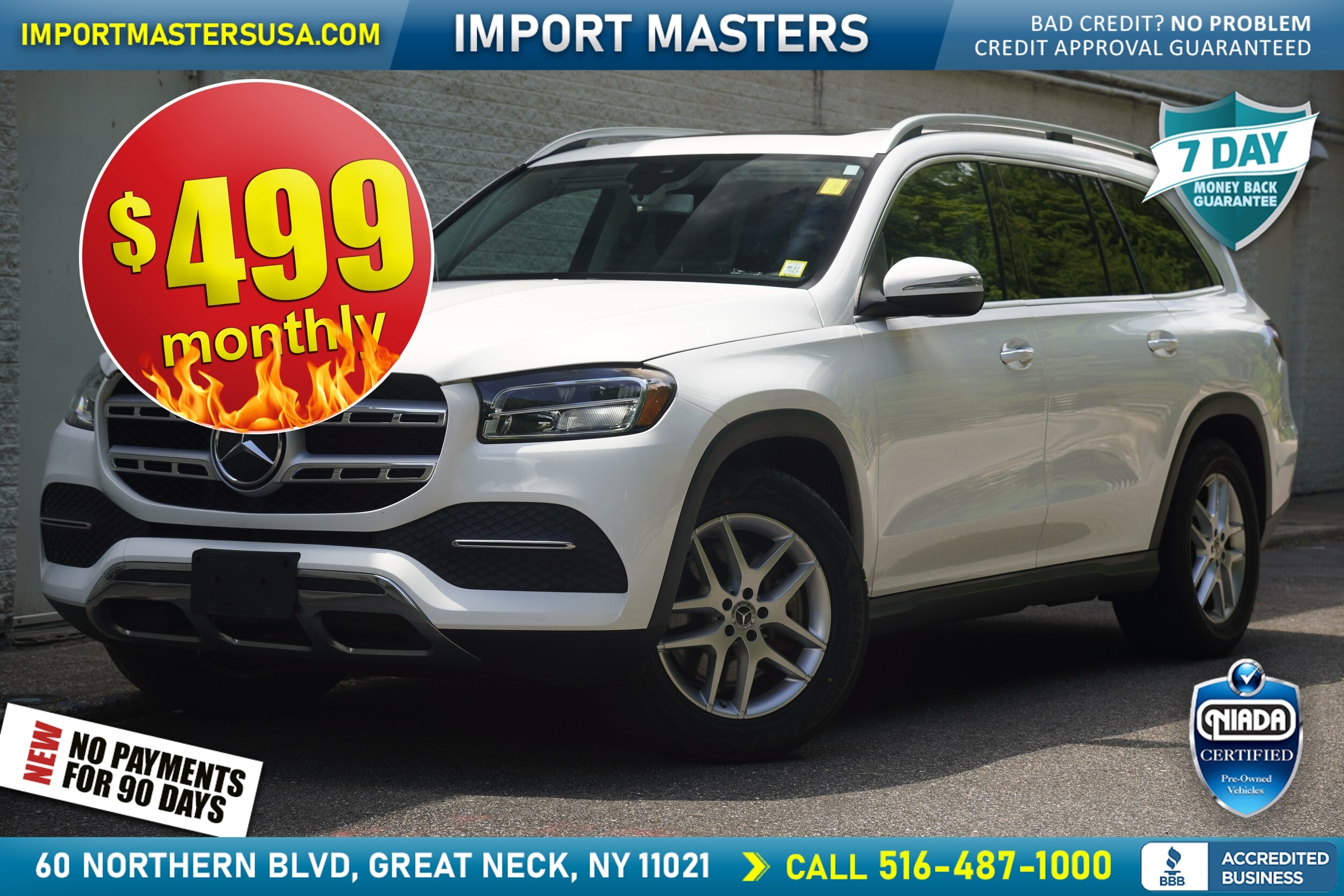 White 2020 Mercedes-Benz GLS SUV / Crossover All-Wheel Drive 9-Speed Automatic