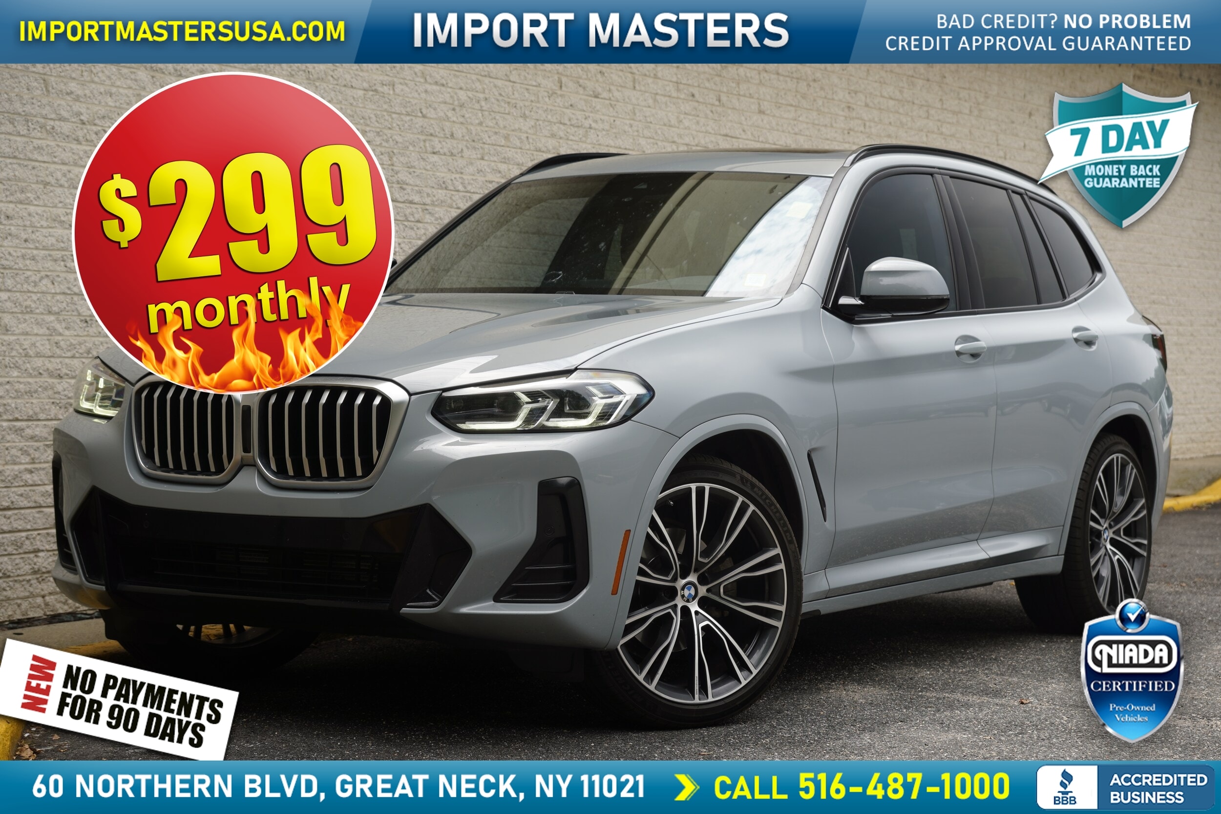 Gray 2022 BMW X3 SUV / Crossover All-Wheel Drive 8-Speed Automatic