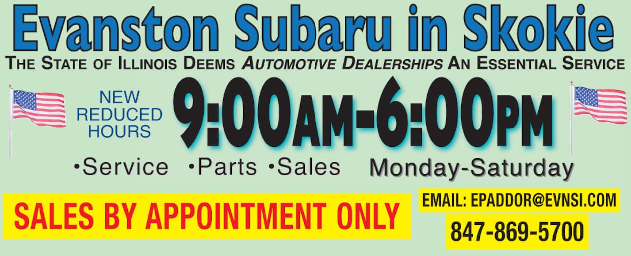 Evanston Subaru New Subaru and Used Car Dealer in Skokie, IL