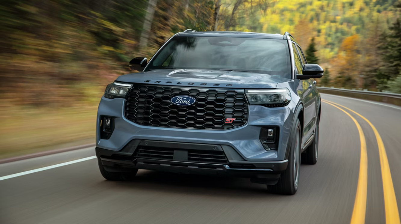 2027 Ford Explorer exterior styling at Evergreen Ford serving Bellevue and Sammamish