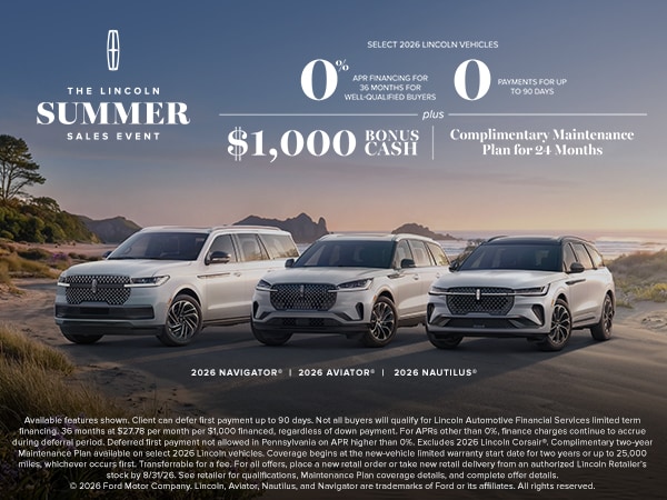 2026 The Lincoln Summer Sales Event