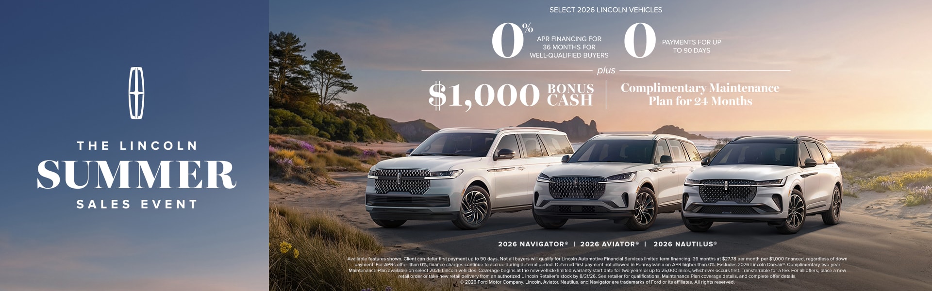 2026 The Lincoln Summer Sales Event