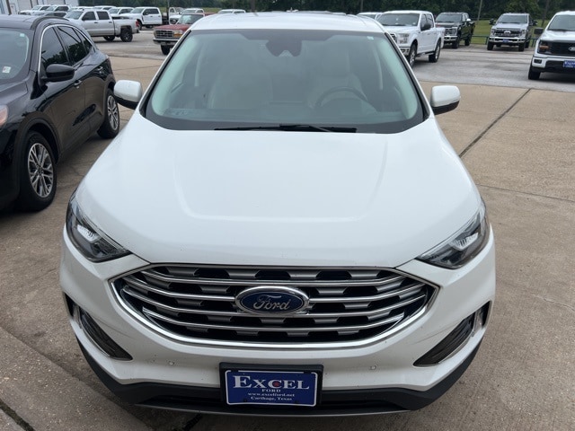 Used 2021 Ford Edge Titanium with VIN 2FMPK4K97MBA27160 for sale in Carthage, TX