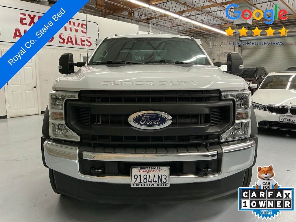Used 2022 Ford F-550 Chassis XL Stake Bed Dual Rear Wheel Truck Super Cab