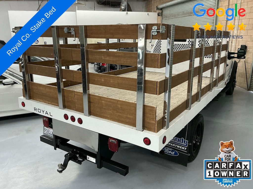 Used 2022 Ford F-550 Chassis XL Stake Bed Dual Rear Wheel Truck Super Cab