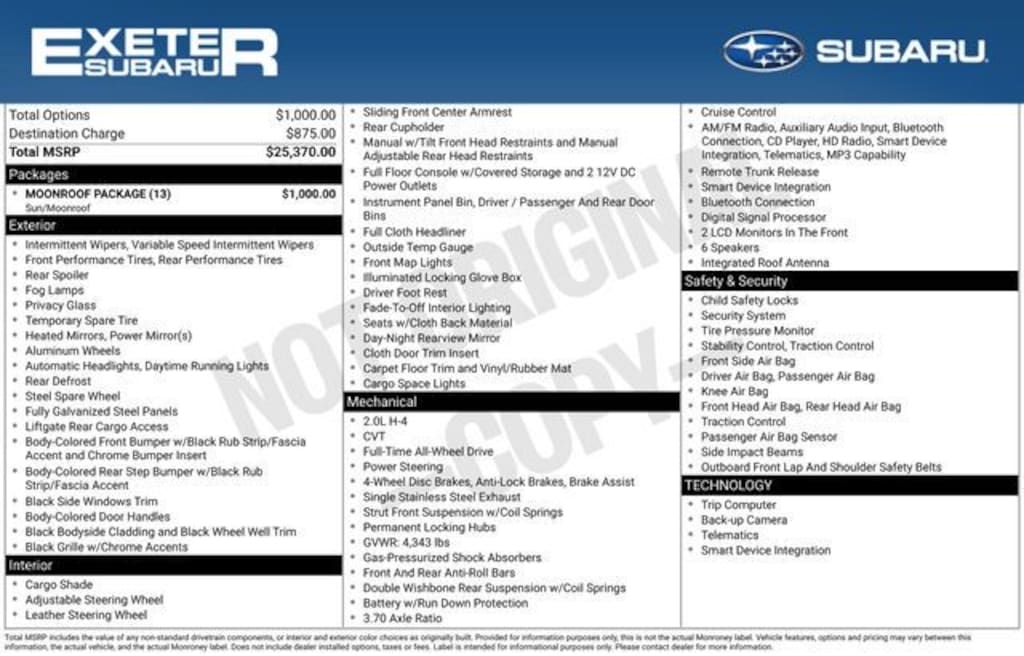 Used 2017 Subaru Crosstrek 2.0i Premium SUV