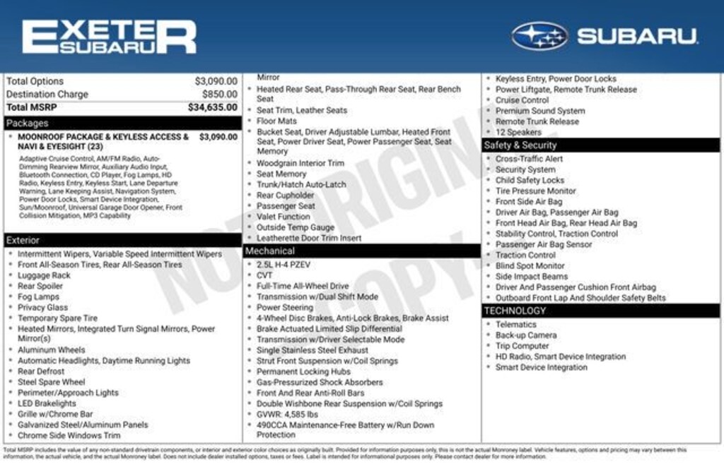 Used 2016 Subaru Outback 2.5i SUV