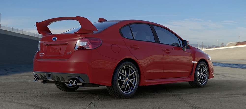 Subaru WRX STI with Pure Red Exterior
