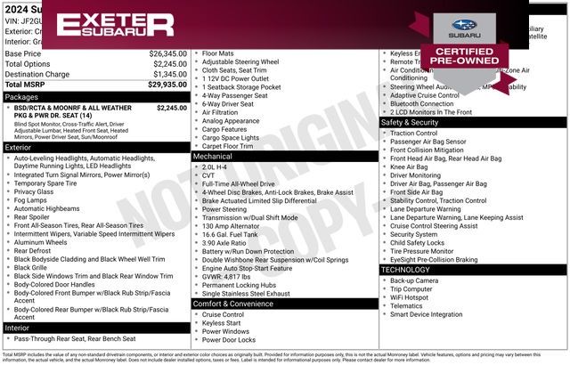 2024 Subaru Crosstrek Premium's photo