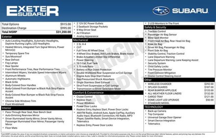 2022 Subaru Legacy 2.5i Sport Sedan