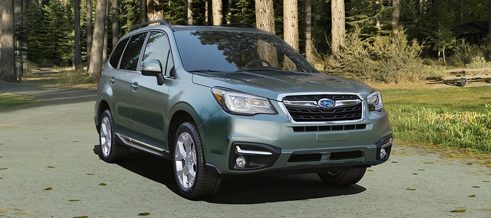 Subaru Forester with Jasmine Green Metallic Exterior