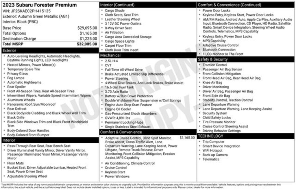 Used 2023 Subaru Forester Premium SUV