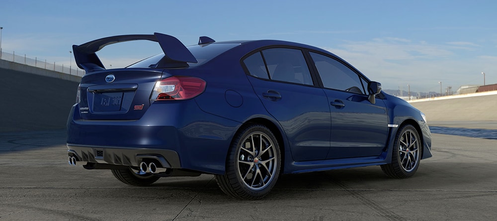 Subaru WRX STI with Lapis Blue Pearl Exterior