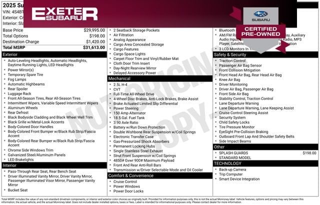 2025 Subaru Outback Base's photo