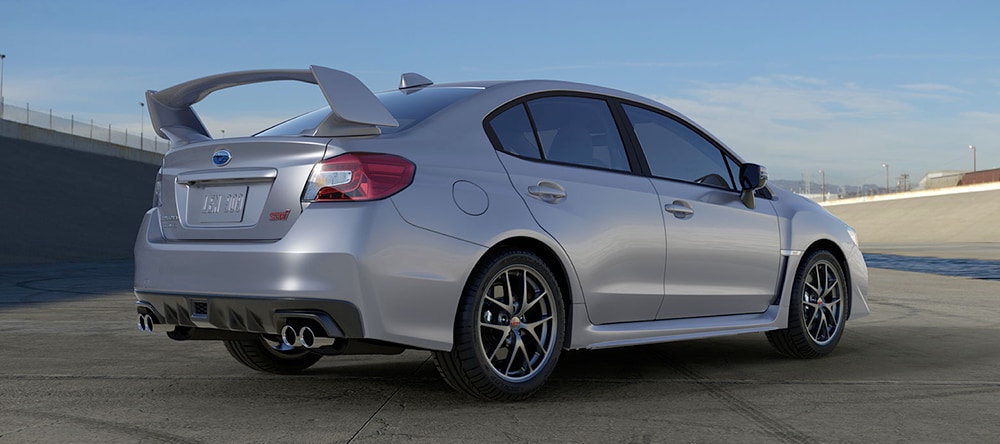 Subaru WRX STI with Ice Silver Metallic Exterior