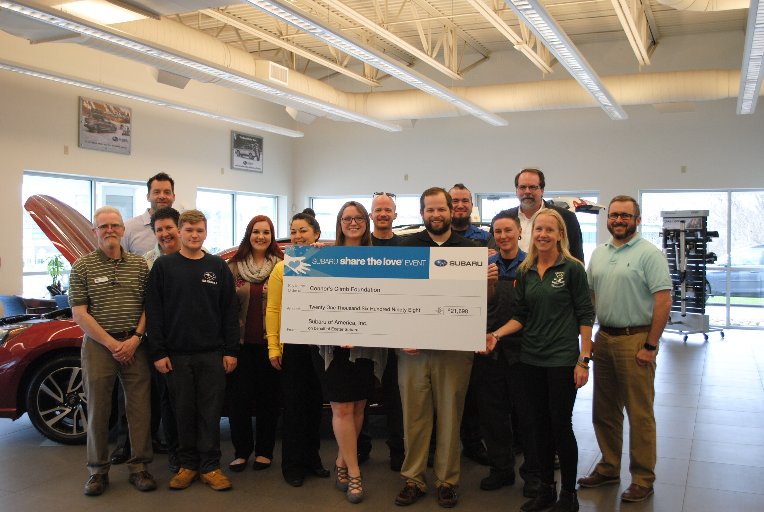Exeter Subaru Share the Love About the Charities New Subaru