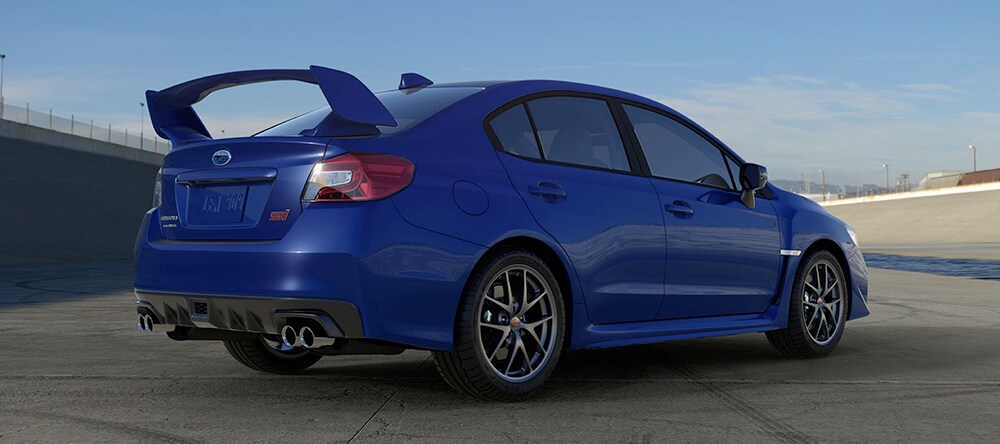 Subaru WRX STI with WR Blue Pearl Exterior
