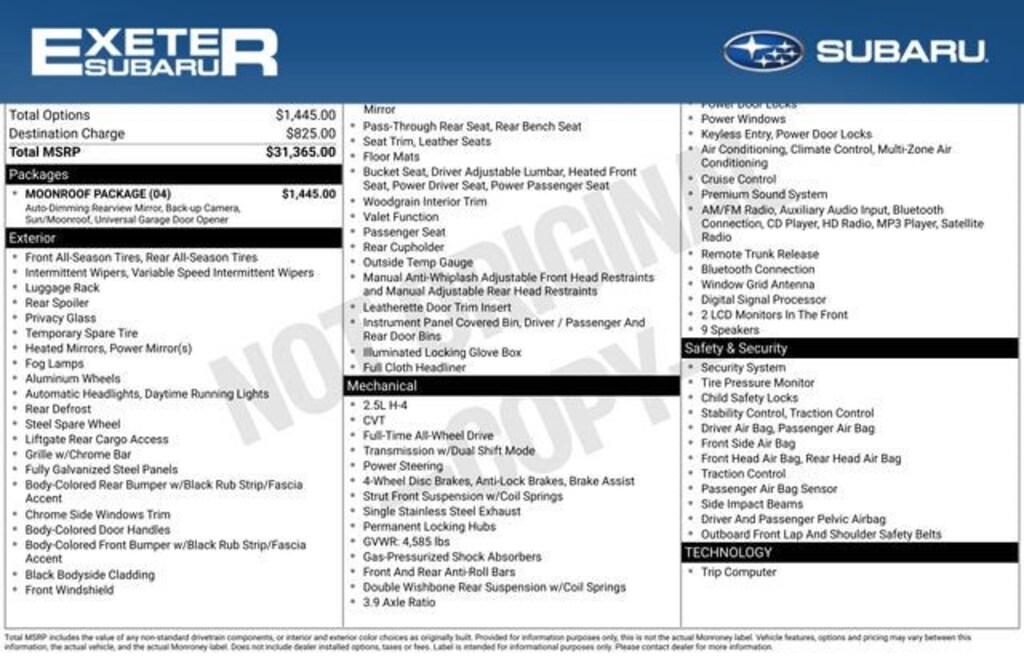 Used 2014 Subaru Outback 2.5i SUV