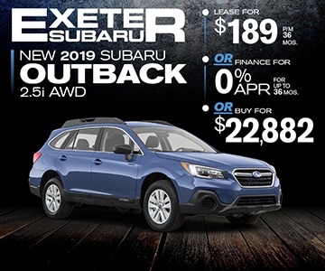 Subaru 0 Financing >> 2019 Subaru Outback Specials Exeter Nh Near Manchester Subaru 0 Financing >> 2019 Subaru Outback Specials Exeter Nh Near Manchester