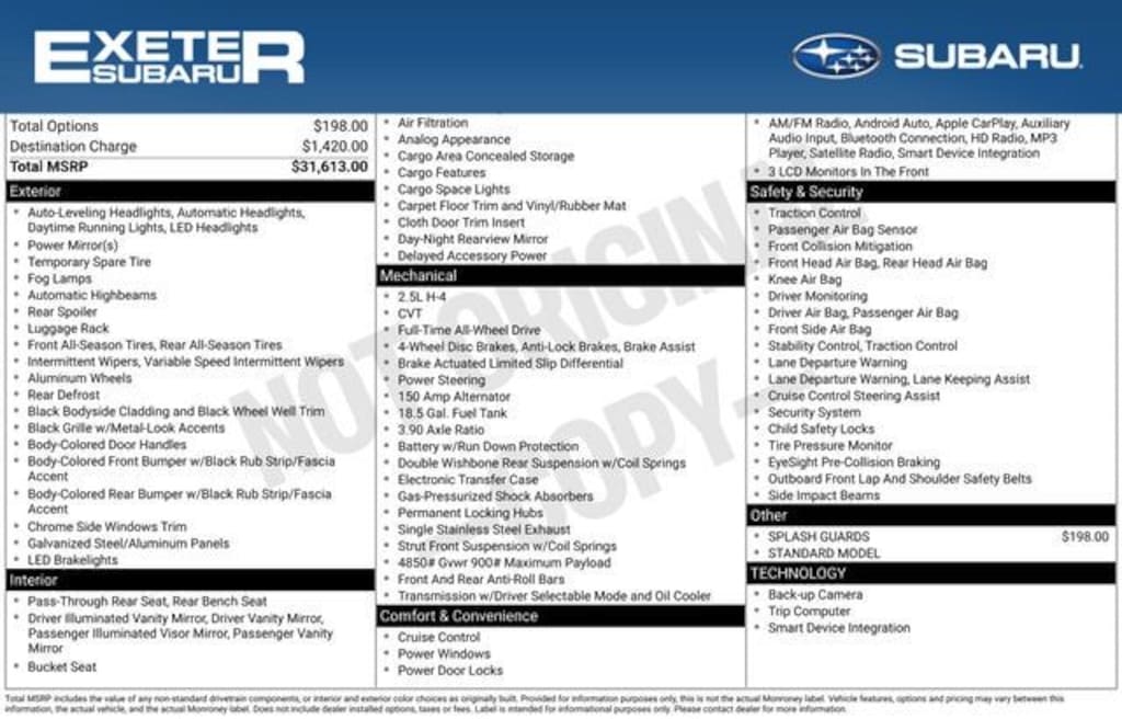 Used 2025 Subaru Outback 2.5i SUV