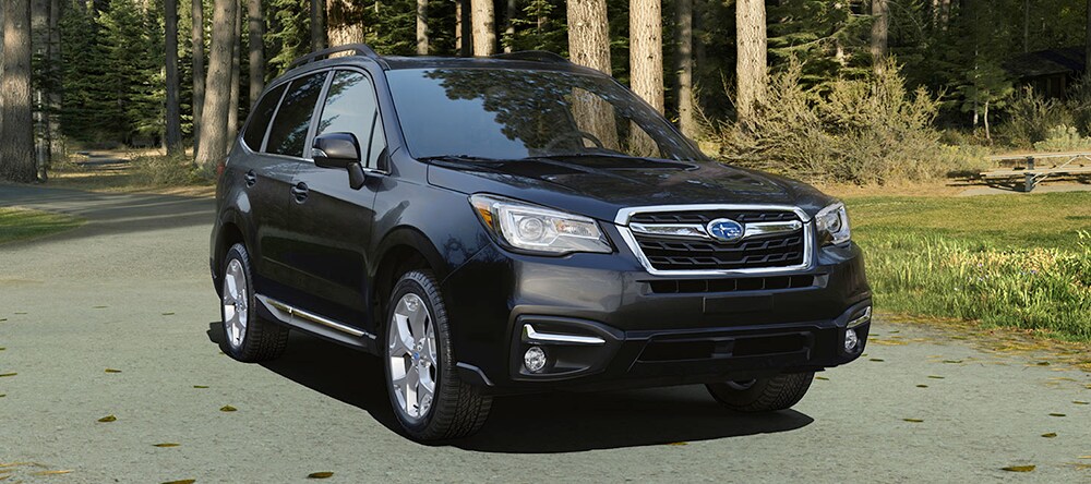Subaru Forester with Crystal Black Silica Exterior
