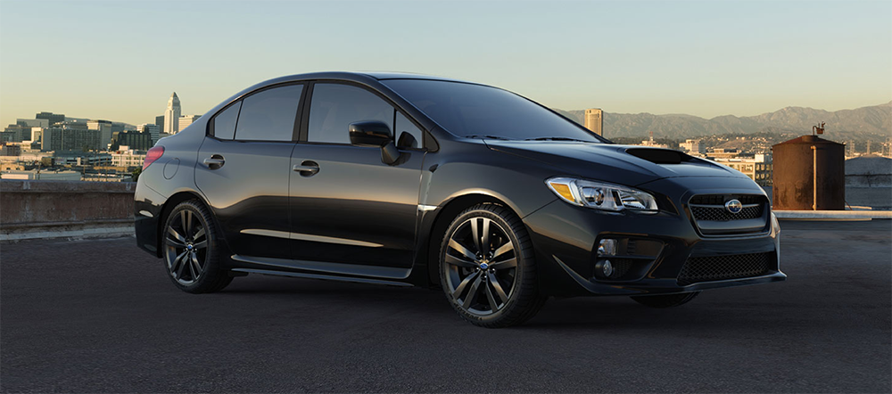 Subaru WRX with Crystal Black Silica Exterior