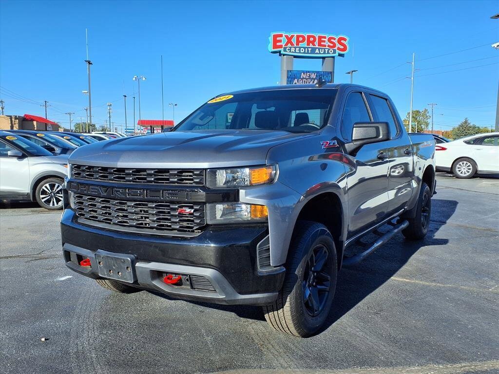 Used 2021 Chevrolet Silverado 1500 Custom Trail Boss Truck Crew Cab