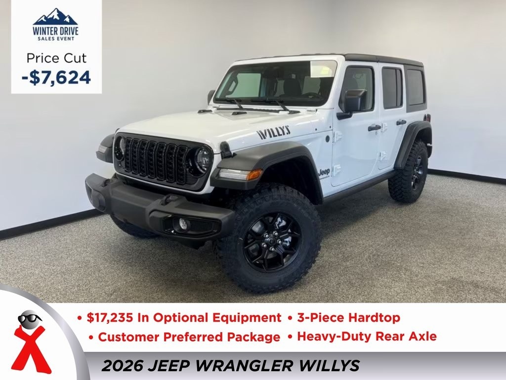 New 2026 Jeep Wrangler 4-DOOR WILLYS Sport Utility