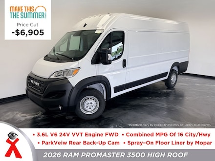 2026 Ram ProMaster PROMASTER 3500 TRADESMAN CARGO VAN HIGH ROOF 159' Cargo Van