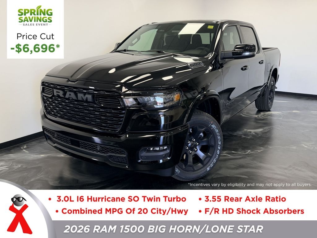 New 2026 Ram 1500 BIG HORN CREW CAB 4X4 5'7 BOX Pickup