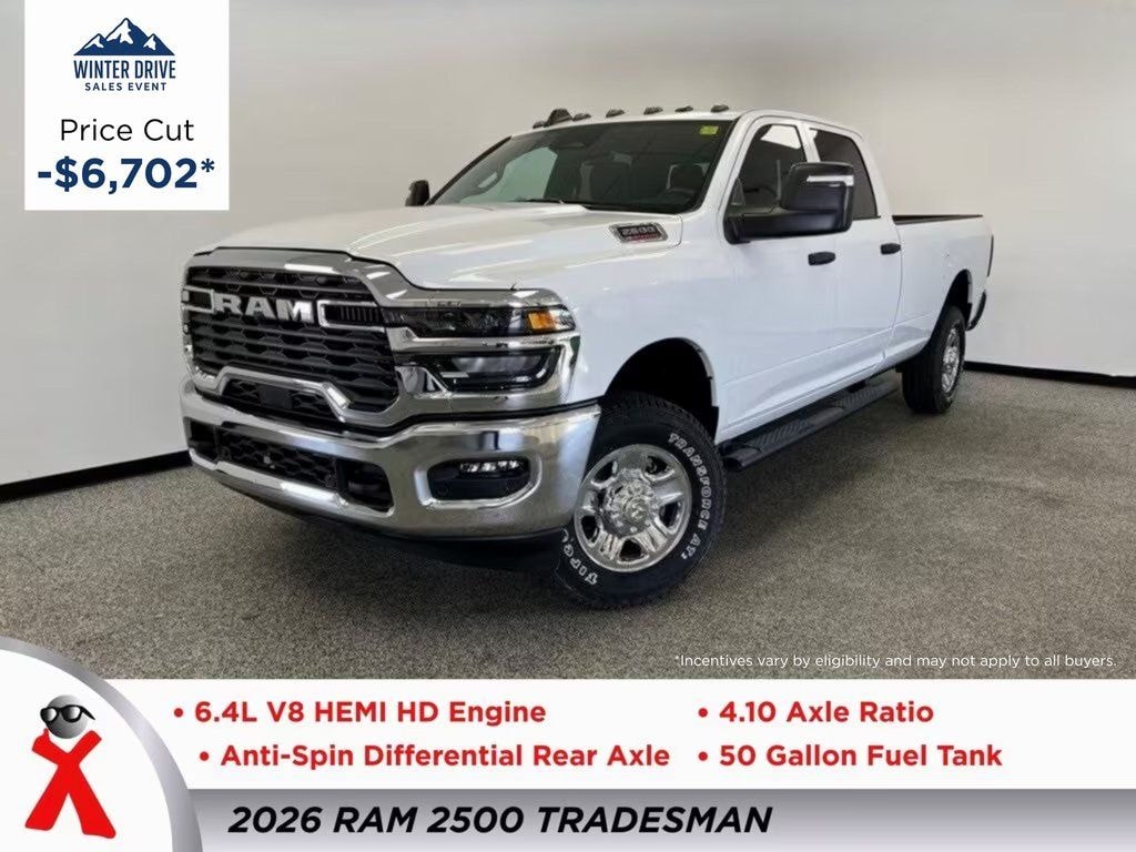 New 2026 Ram 2500 TRADESMAN CREW CAB 4X4 8' BOX Pickup