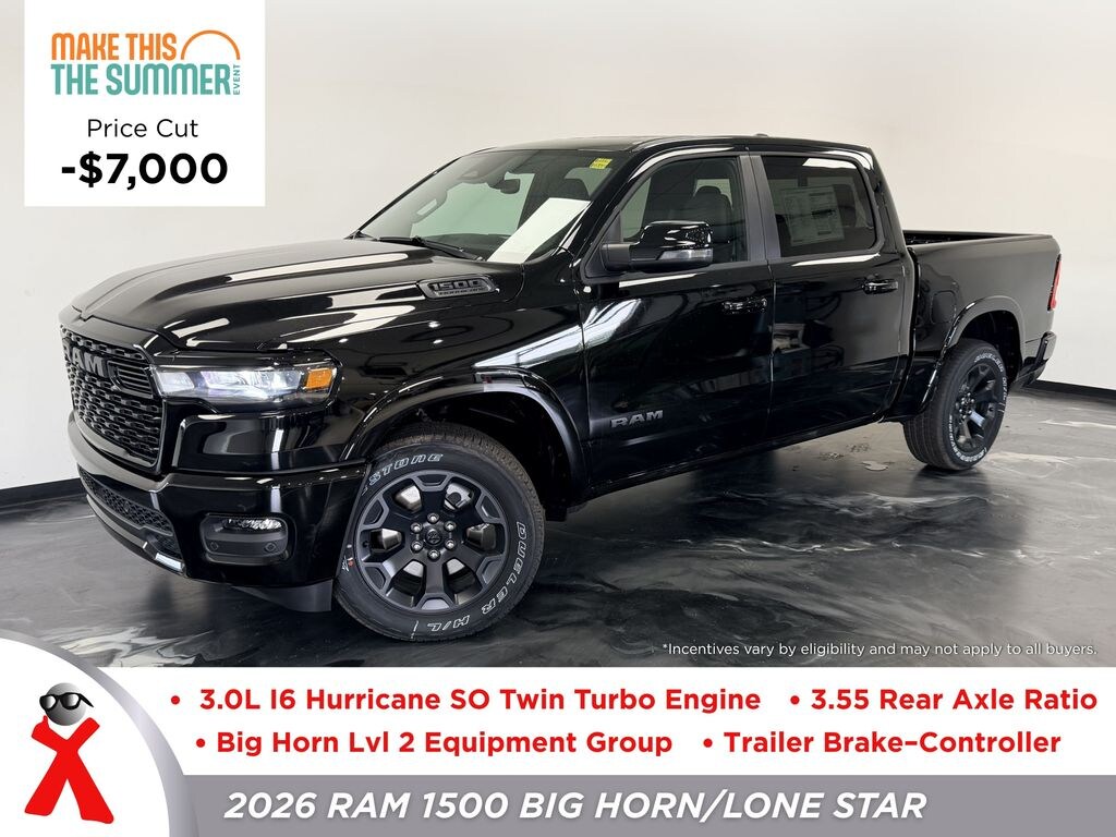 New 2026 Ram 1500 BIG HORN CREW CAB 4X4 5'7 BOX Pickup