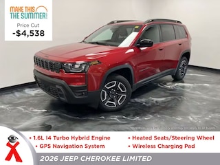 New  2026 Jeep Cherokee LIMITED 4X4 Sport Utility For Sale Jackson MI