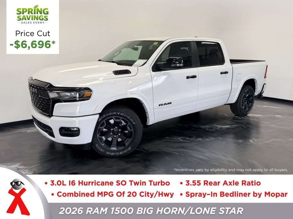 New 2026 Ram 1500 BIG HORN CREW CAB 4X4 5'7 BOX Pickup