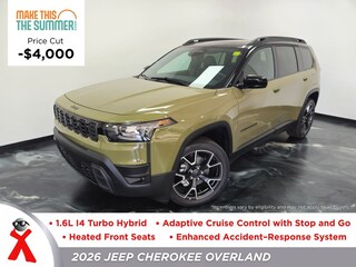 New  2026 Jeep Cherokee OVERLAND 4X4 Sport Utility For Sale Jackson MI