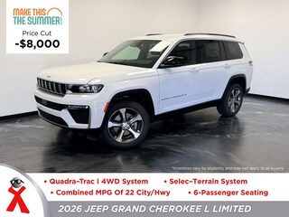 New  2026 Jeep Grand Cherokee L LIMITED 4X4 Sport Utility For Sale Jackson MI