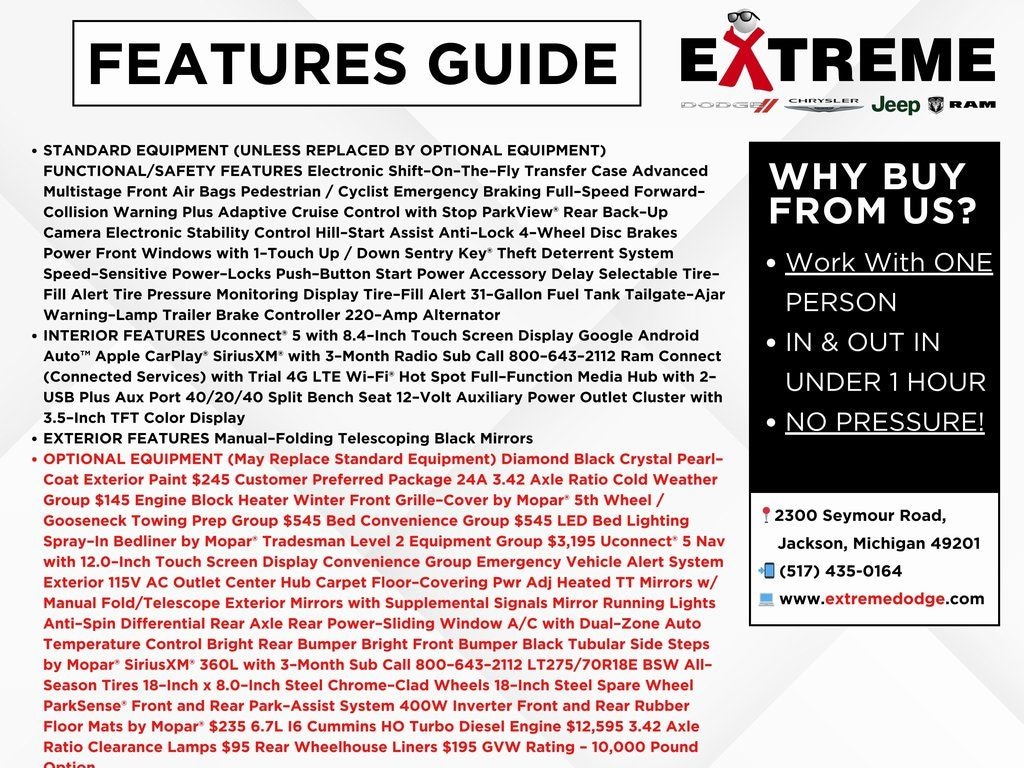 New 2025 Ram 2500 TRADESMAN CREW CAB 4X4 6'4 BOX Pickup