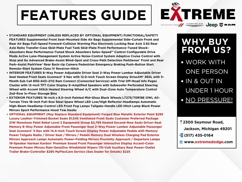 New 2026 Ram 1500 REBEL CREW CAB 4X4 5'7 BOX Pickup