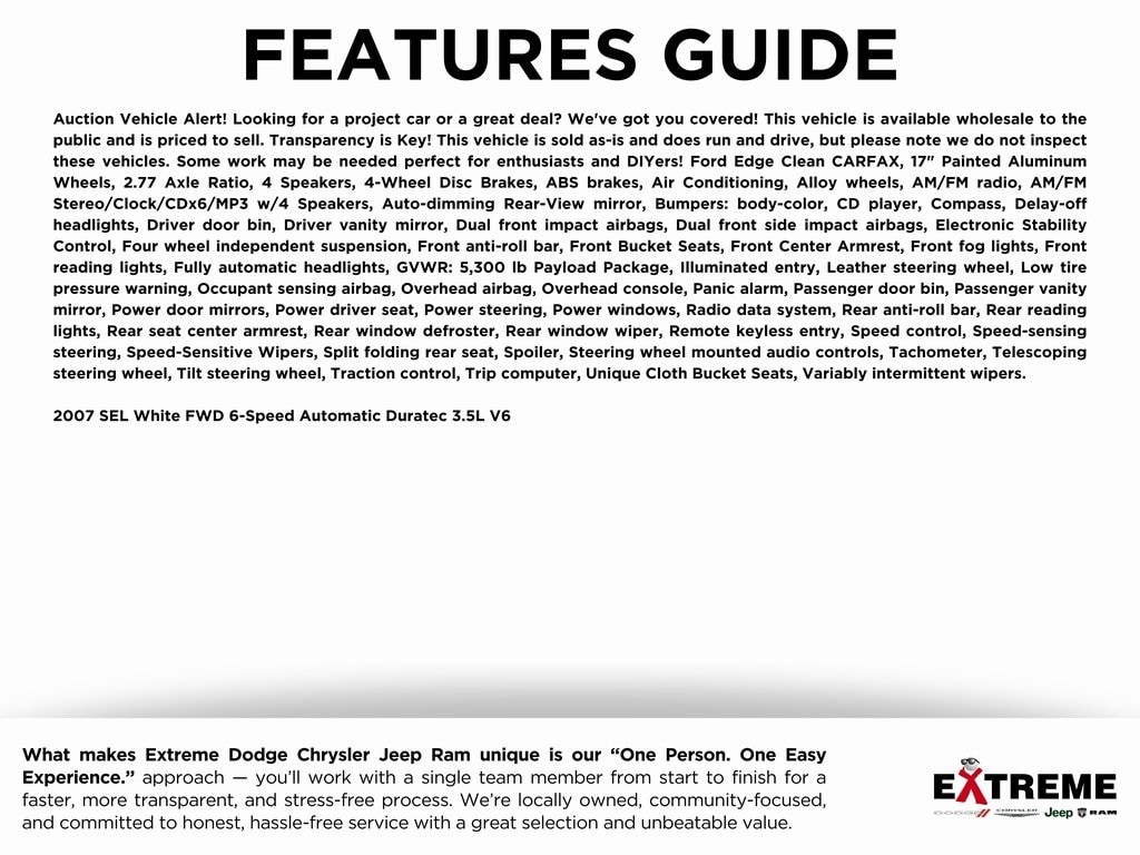 Used 2007 Ford Edge SEL SUV