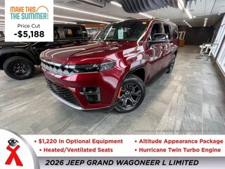 New  2026 Jeep Grand Wagoneer L LIMITED ALTITUDE 4X4 Sport Utility For Sale Jackson MI