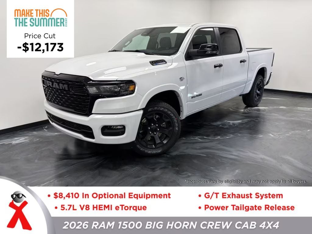 New 2026 Ram 1500 BIG HORN CREW CAB 4X4 5'7 BOX Pickup