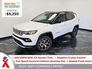 New  2026 Jeep Compass LIMITED 4X4 Sport Utility For Sale Jackson MI