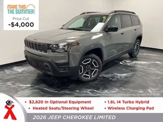 New  2026 Jeep Cherokee LIMITED 4X4 Sport Utility For Sale Jackson MI