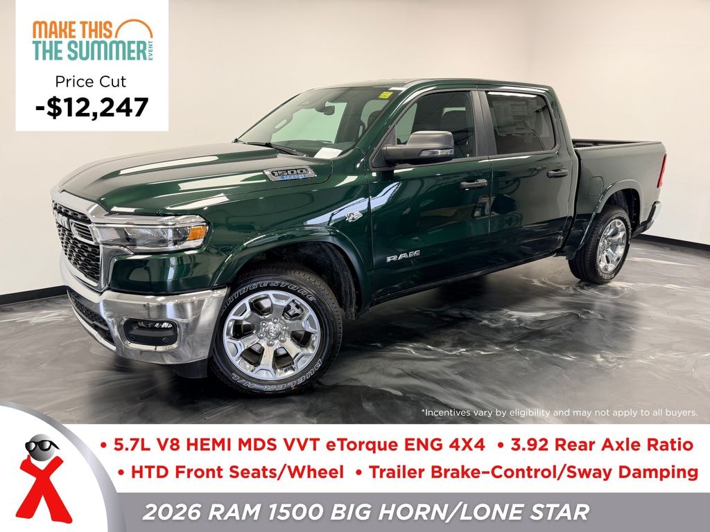 New 2026 Ram 1500 BIG HORN CREW CAB 4X4 5'7 BOX Pickup