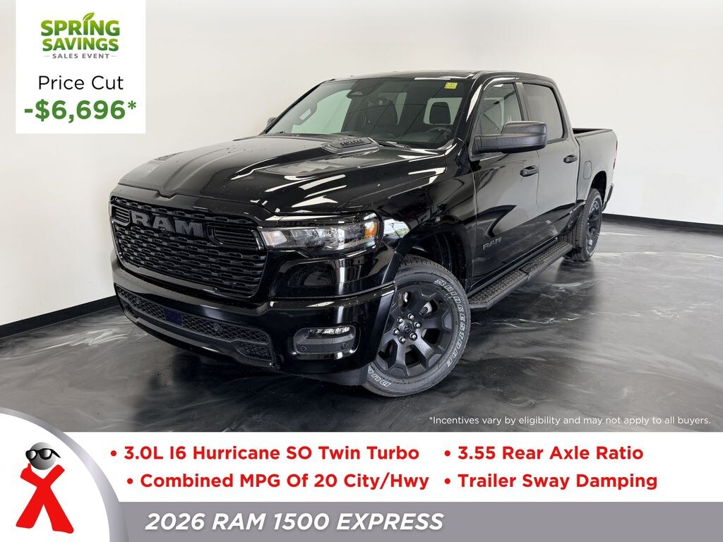 New 2026 Ram 1500 EXPRESS CREW CAB 4X4 5'7 BOX Pickup